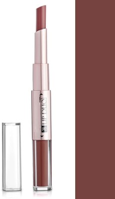 Arcanuy maroon 2 in 1 Matte waterproof Lipstick And Liquid Lip Gloss(brown, 10 g)