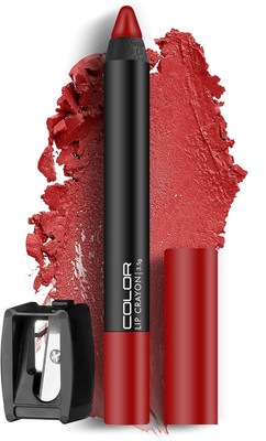 Yuency 18Hrs | Transferproof & Waterproof Crayon Lipstick(Red, 3.5 g)