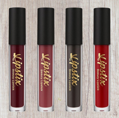 Deeparth 4 in 1 Matte Lipstick Set | Waterproof, Lightweight & Non Sticky(Red Edition, 2 ml)