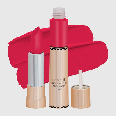 luzimaisa N_2 in 1 Lip Matte Long Lasting Gloss Lipstick(Chilly Red, 8 g)