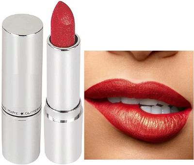DARVING Highly Pigmented Shimmery Kiss Proof Ultra Smooth Long Lasting Lip Stick(CHERRY RED, 3.8 ml)