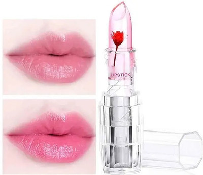 REIMICHI Waterproof Flower Lipstick Jelly Flower Transparent Color Changing(Red, 3.6 g)