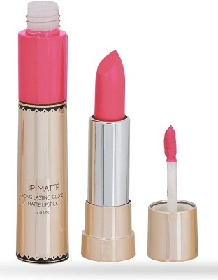 Arcanuy 2 in 1 Long Lasting Matte pink rose Lipstick(rose pink, 8 g)