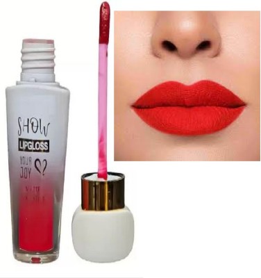 Luipui TRENDING RED GLOSSY LIPSTICK PACK OF 1(RED, 6 ml)