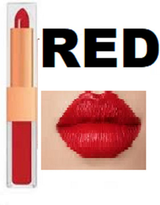 Luipui RED COLOR 2 IN 1 LIPSTICK WATERPROOF(RED, 6 g)