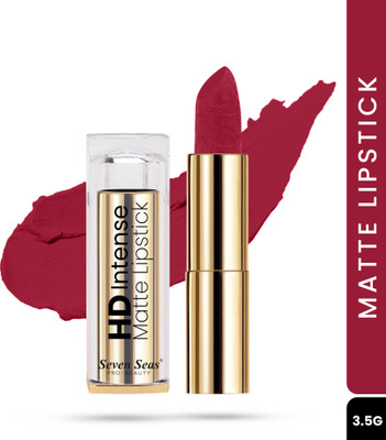 Seven Seas Matte Finish Long Lasting Rich Pigment Non-Drying HD Intense Matte Lipstick(Cinnabar, 3.5 g)