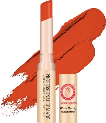COLORS QUEEN Beauty Lips Non Transfer Matte Lipstick(Orange, 4 g)