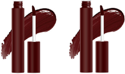 Luipui Premium New Color Matte Liquid Lipstick Lightweight, Long-lasting (Sets 2)(DARK MAROON, 12 ml)