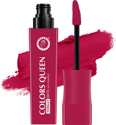 COLORS QUEEN Totally Matte Non Transfer Liquid Lipstick, Long Lasting & Lightweight Formula(08 - Taboo, 7.5 g)