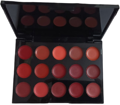 N&N matte Finish | Long Lasting | 15 Shades Creamy Lipstick Palette(Multicolor, 30 g)
