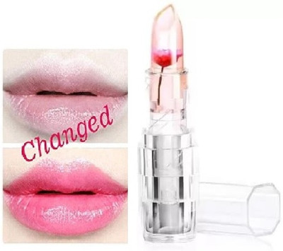 WOONGMI Korean Natural Pink Lips Color Changing Flower Gel Lipstick(Transparent, 3.6 g)