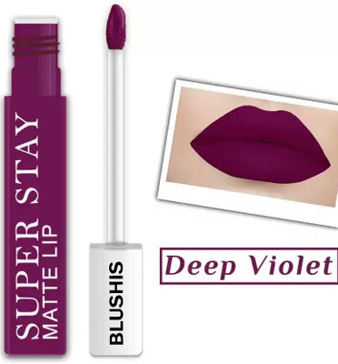 BLUSHIS Non Transfer SuperStay Waterproof Sensational Liquid(Deep Violet, 6 ml)