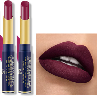 ADJD Combo Non Transfer Lipstick Long-Lasting Color Stay Maroon(Maroon, 8 g)