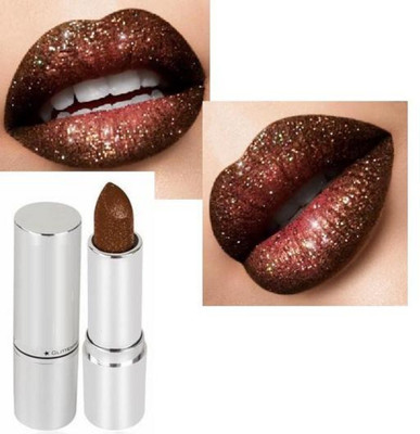 REIMICHI HIGH LOOK SHIMMERY SPARKLE FINISH LONG WEAR PIGMENTED LIPSTICK(BROWN, 3.6 g)