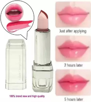 GABBU crystal transparent color changing jelly moisturizing gel lipstick(PINK, 3.6 g)