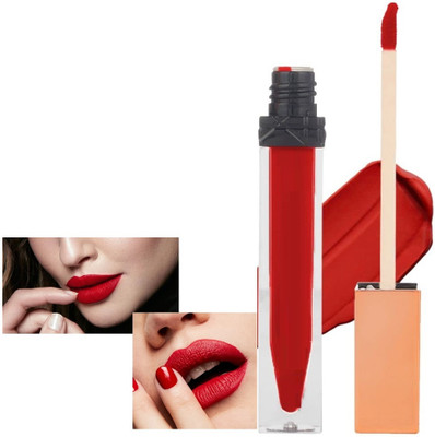 DARVING Soft & Matte Waterproof Lip Color Long Lasting Liquid Lipstick(RED, 9 ml)