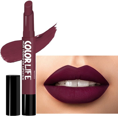 DARVING Waterproof & High Quality Matte Non Transfer Lipstick(Mulled-Wine, 2 ml)