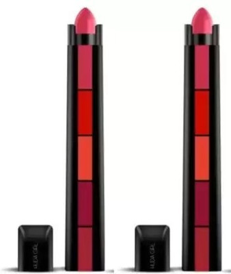 Liptick matte lipstick Water Proof Sensational 5in1 red lipstick pack of 2(Red, 40 ml)
