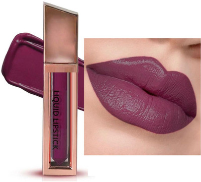 manasona Waterproof No Stain Matte Liquid Lipstick Long Lasting Upto 24hrs(Wine, 2.5 ml)
