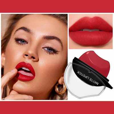 WOONGMI Proffesional Transfer-proof & Waterproof and Smudgeproof Lipstick(Red, 4 g)