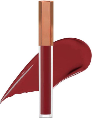 GABBU Matte finish non transfer liquid water proof lipstick(Dark Red, 3.2 g)