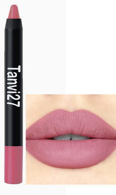 tanvi27 Matte Finish Long Lasting Crayon Light pink Lipstick(Light pink, 3.5 g)