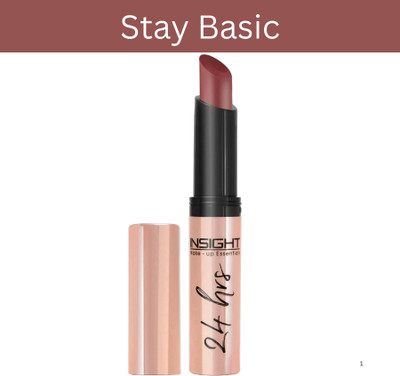 INSIGHTCOSMETIC 24 Hrs Non Transfer Matte Lipstick(Stay Basic, 0.2 g)