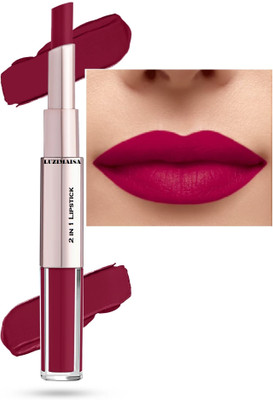 luzimaisa 2 in 1 Matte Lip Velvet Soft Non-Transfer Lipstick(Jazz It Up, 7 ml)