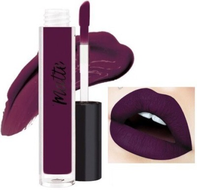 Yuency Matte finish liquid ultra smooth water proof purple lipstick(purple, 6 ml)