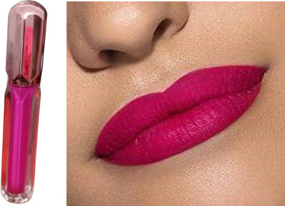 Luipui fashionable pink color liquid lipstick pack of 1(pink, 5 ml)
