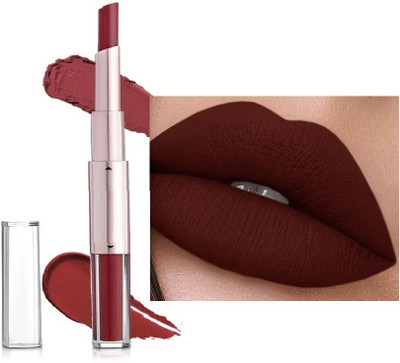 Wonholli 2 in 1 Long Lasting, Highly Pigmented Lipstick(Maroon, 7 ml)