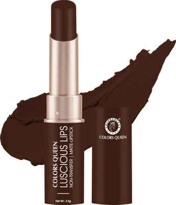 COLORS QUEEN Luscious Lips Long Lasting Non Transfer Creamy Matte Lipstick(Espresso, 3.5 g)