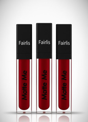 Fairlis Pack of 3 Maroon Lipsticks – Waterproof & Transfer Proof(Maroon, 18 ml)