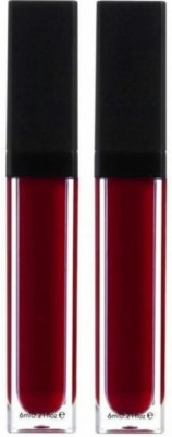 Yuvami's Non Transfer Waterproof Professionally Longlasting Liquid Lipstick (Maroon, 2pcs(maroon, 8 ml)