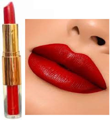 Luipui wonderful 2in 1 red color matte look lipstick amazing(red, 6 g)
