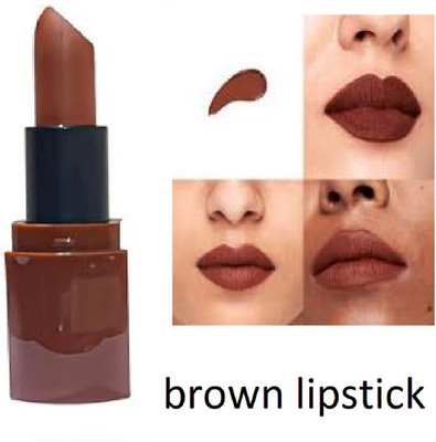 Luipui amazing brown matte finish lipstick pack of 1(brown, 6 g)