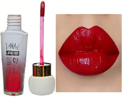 Luipui red glossy lipstick waterproof and long lasting pack of 1(red, 6 ml)