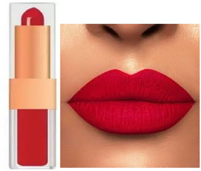 Luipui LATEST BEST RED 2 IN 1 MATTE LIPSTICK WATERPROOF PACK OF 1(RED, 6 g)
