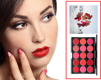KAIASHA THE MATTE FINISH 15 COLOR LIPSTICK PALETTE PACK OF - 1(MULTICOLOR, 15 g)