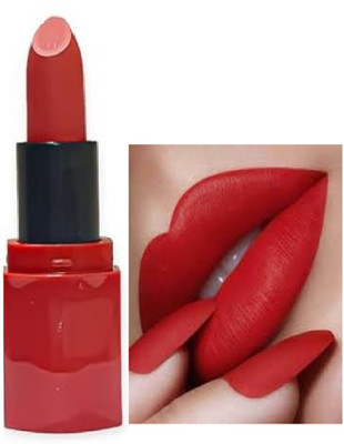 Luipui new best red mate finish look lipstick pack of 1(red, 6 g)