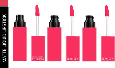 Luipui PREMIUM MATTE NON-DRYING & SMUDGE PROOF MATTE LIPSTICK PACK OF 3(PINK LICIOUS 13, 18 ml)