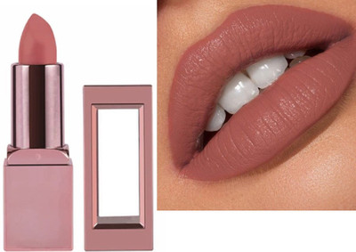 HUZURLU Matte crayon smuge proof lipstick(Dusky peach, 3.8 ml)
