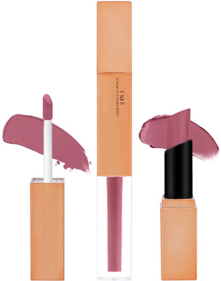 GULGLOW99 2 in1 Liquid Non-Transfer Long-Lasting WaterProof Matte dusty pink Lipstick(dusty pink, 4 ml)