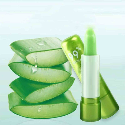 GULGLOW99 Aloe Vera Lipstick,Long Lasting Nutritious Lip Balm(3.6 g, GREEN)