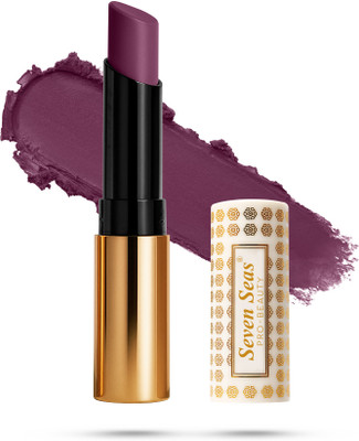 Seven Seas Velvet Shot Non Transfer Lipstick | Matte Lipstick | Long lasting and Waterproof(Plum, 3.5 g)