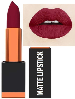 Yuency Non Transfer Smudge Proof Longlasting Sensational Maroon Matte Lipstick(MARRON, 3.5 g)