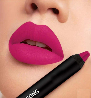 MYEONG Highly Pigmented Pure Matte Crayon Vega Pink Long Lasting Hot Red Lipstick(Vega, 3.5 g)