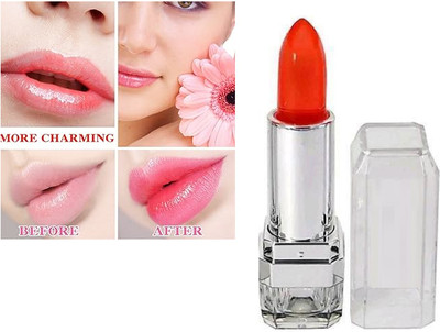 HUZURLU JELLY COLOR CHANGE LIPSTICK GEL LIPSTICK TEMPERATURE COLOR CHANGING LIPSTICK(orange, 3.6 g)