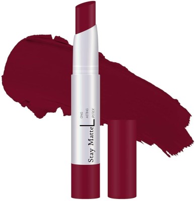 manasona New Waterproof Long Lasting Non Transfer Matte Lipstick for Women & Girls(Bridal Maroon, 2 g)