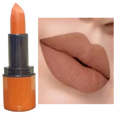 Luipui trending light brown matte finish lipstick pack of 1 waterproof and long lasting(brown, 6 g)